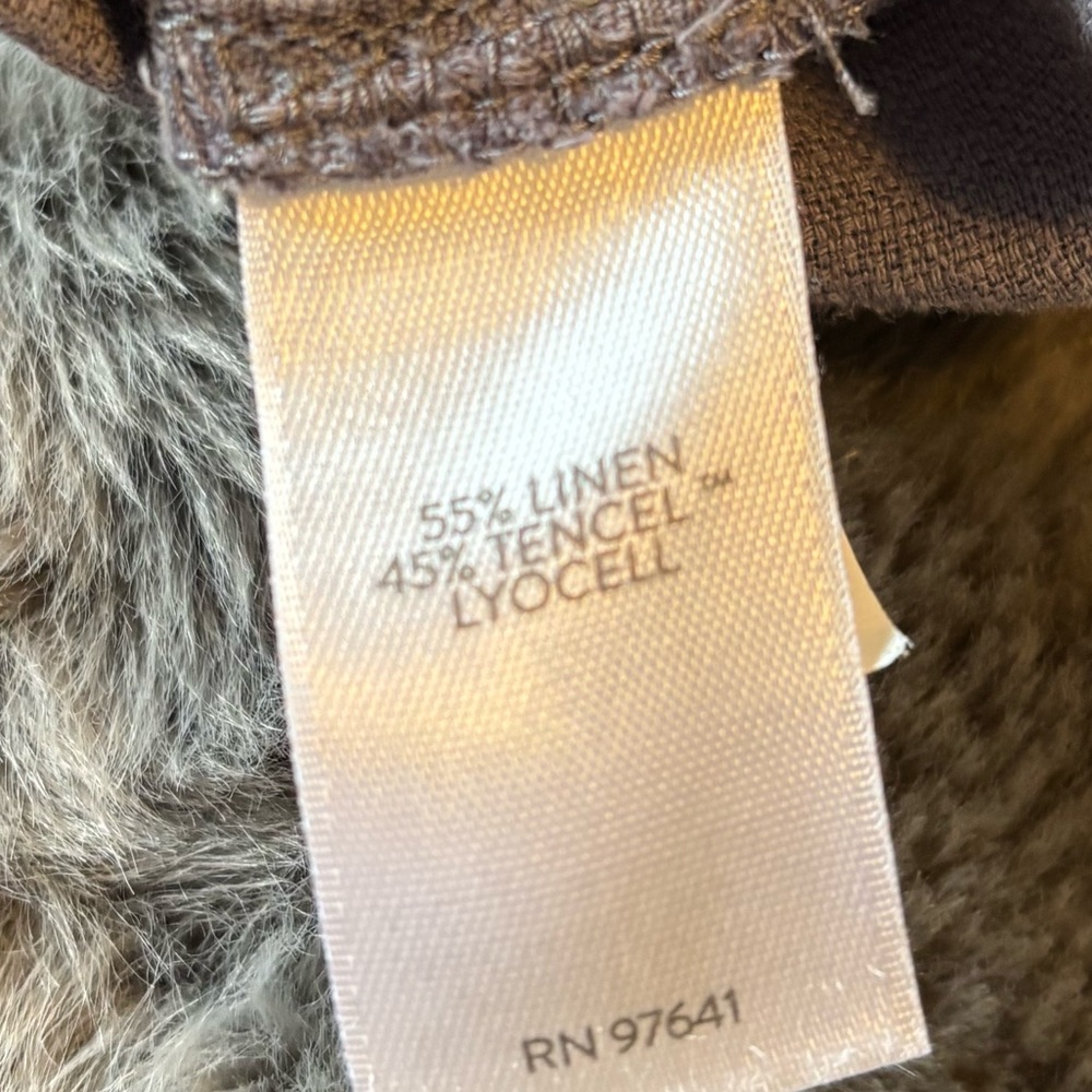 Pure Jill linen blend capri size 2X grey - Picture 4 of 5